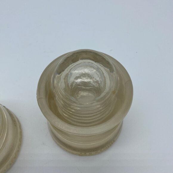 Hemingray Vintage Glass Insulators Set Of 3 Clear Collectible Farmhouse Decor - Picture 14 of 15